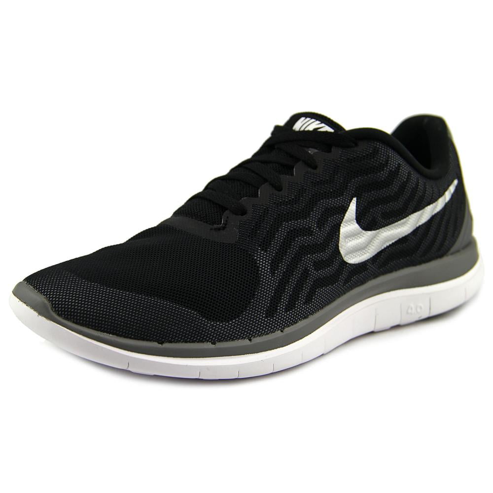 Nike Free 4.0 Men Round Toe Synthetic Black Running Shoe - Walmart.com