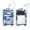 multicolored 4, variant on 2 Pack Leather Luggage Tag with Stainless Steel Loop, Blue Turtle Wave Stripe Pattern Baggage Handbag Travel Suitcase Tags with Name ID Card Perfect to Quickly Spot Luggage Suitcase