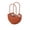 Brown, variant on Pastorals Style Plastic Rattan Handwoven Flower Basket — Handheld Floral Display, Elegant Home Decor, Gift Idea, Small Item Storage, Durable and Lightweight