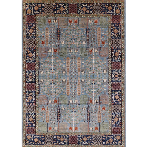 Ahgly Company Machine Washable Indoor Rectangle Industrial Modern Eggplant Purple Area Rugs, 8' x 10'