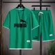 thumbnail image 5 of Camiseta estampada monocromática para hombre, moda casual para hombre, lente, conjunto de dos piezas, verano, venta caliente, nuevo, 2024, 5 of 5