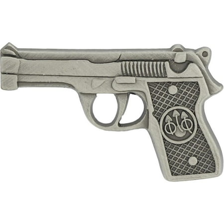 Colt .45 1911 Style Pistol Pin Silver Plated 1