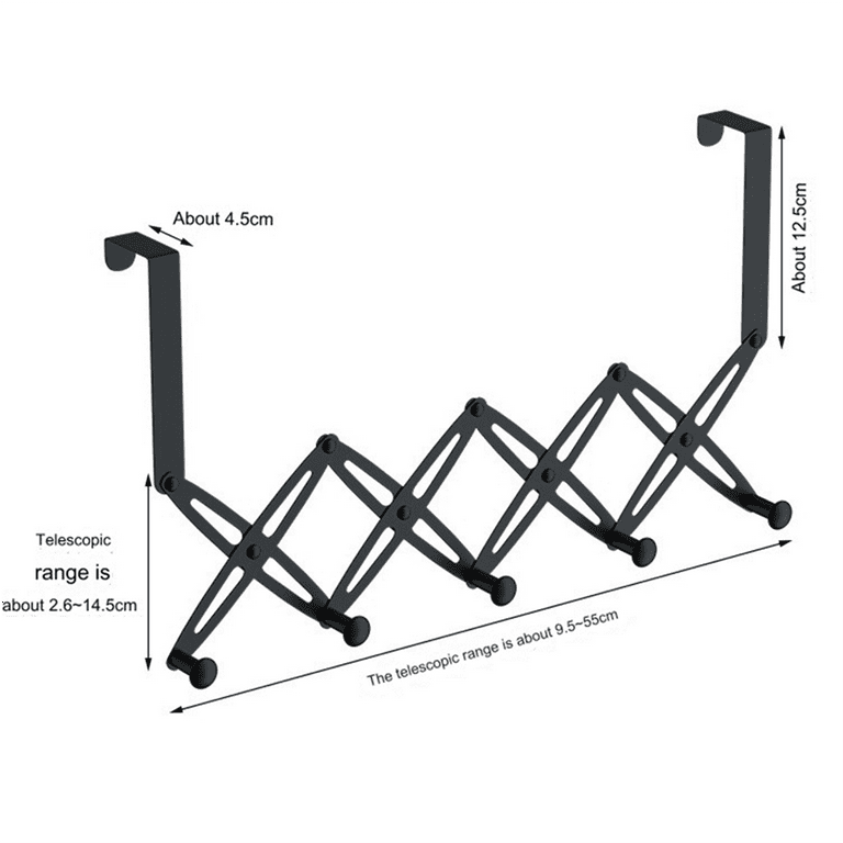 Over the Door Hooks,Retractable Stainless Steel over the Door