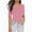 Pink, variant on Rezuofi 2 Pcs Women's Basic Round Neck Plain Half-Sleeve Tee Casual Fitted T Shirt
