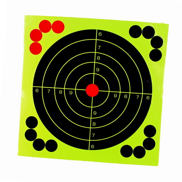 Shooting Target Paper Fluorescent Hunting Training Sticker Sticky Sticker Fluorescent Shooting Practice Paper