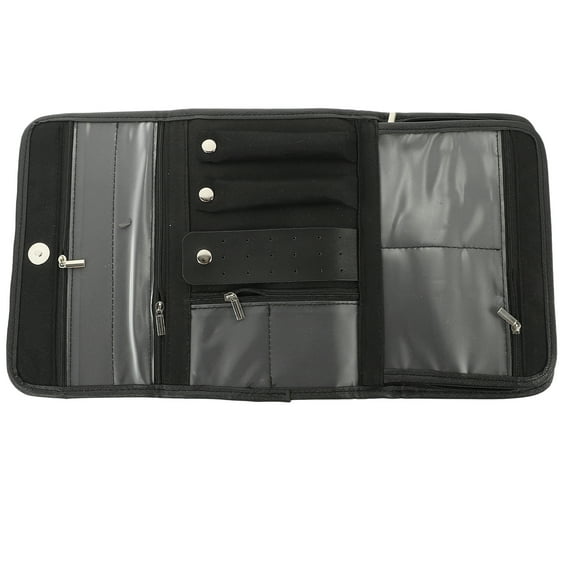 Foldable Jewelry Roll Bag Lightweight Travel Jewelry Pouch Bracelets Earrings Storage Container