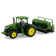 John Deere 7215R Model Tractor with Grain Drill