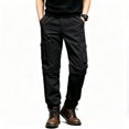 thumbnail image 2 of Men Stretch Multi Pocket Cargo Pants Straight Leg Zip Off Water Repellent Lightweight Travel Pants, 2 of 9