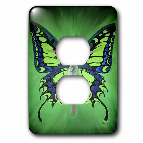 3dRose, Mythology Fairy Flutterby , 2 plug outlet cover