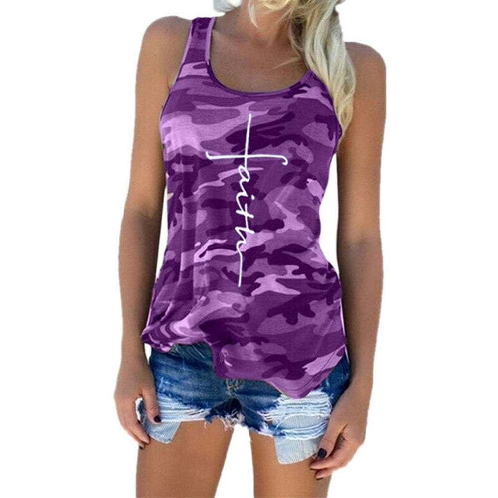 LEADOKO Camo Tank Flowy Athletic Shirts Running Muscle LEADOKO Camo Tank Flowy Athletic Shirts Running Muscle