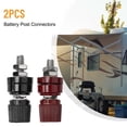 thumbnail image 5 of 2Pcs 3/8\" Copper Battery Post Connector Remote Battery Post Terminal Block Kit M6, 5 of 10