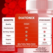Diatonix Advanced Formula Blood Support for Health and Wellness Dia Tonix 180 Capsules