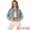 Light Blue, variant on Women's Rocker Party Rhinestones Denim Jacket XL Light Blue