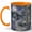 Orange, variant on Moon Garden Fountain 11oz Ceramic Mug, Lavender Rose Night Art