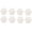 White, variant on Mini 4inch Plastic Snowflake Ornaments, tiny 24pcs Sparkling White Iridescent Glitter Snowflake Ornaments on String Hanger for Decorating, Crafting,wedding and Embellishing