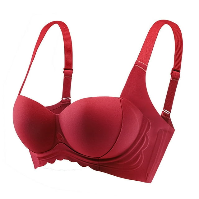 Timegard Push up Bra for Women Wireless Adjustable Strap Comfy Everyday Seamless Bras with Support