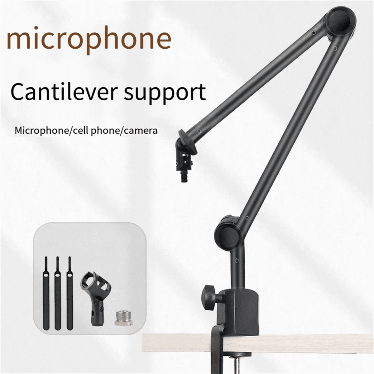 Microphone Stand Adjustable Heavy Suspension Scissor Boom Arm Holder Microphone Bracket USB Condenser Mic Holder