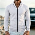 thumbnail image 2 of Cmfcve Men's Zip up Jacket Stand Collar Track Sweatshirt Casual Long Sleeve Athletic Jackets, 2 of 6