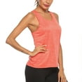 thumbnail image 3 of Messiyo Womens Tank Tops Racerback Tank Tops for Women Workout Tops for Women Athletic Tank Tops for Women Workout Shirts Women Athletic Tops for Women Long Tank Tops for Women Orange S, 3 of 7