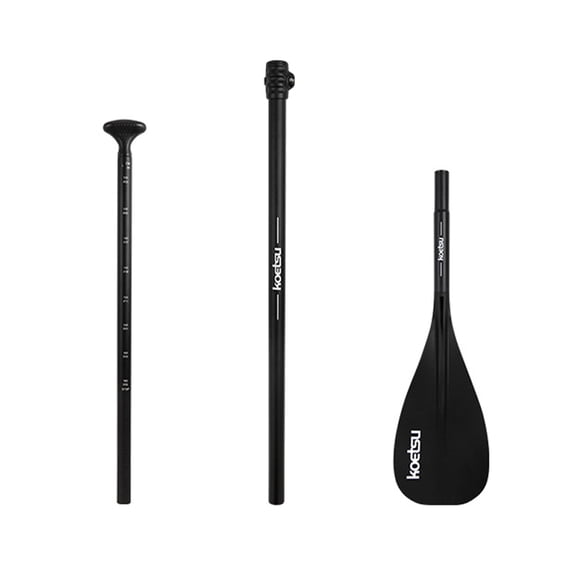 KOETSU Pagaie en Alliage d'Aluminium Légère et Ajustable pour Kayaks Gonflables et SUP - Conception Détachable pour un Rangement Facile, Idéale pour Enfants et Débutants, Options de Longueur Polyvalentes
