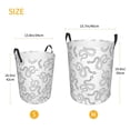 thumbnail image 3 of Balery Hand Drawn Snake Cesta de ropa redonda con asas, impermeable, independiente, para ropa, juguetes, dormitorio y familia-Medium, 3 of 6