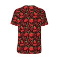 thumbnail image 3 of Rocae Tomatoes And Chili for Breathable Men's Baseball T-Shirt Fashionable Casual Baseball Jersey, Moisture-wicking Sportswear XX-Large, 3 of 9