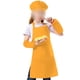 thumbnail image 4 of Sistema del sombrero del cocinero del bulto del delantal de los niños, delantal ajustable del babero de los niños, 4 of 5