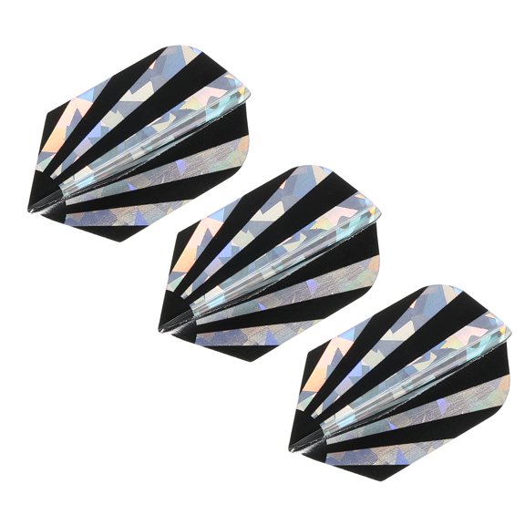 Uxcell Slim Dart Flights, 3 Pack PET Dart Accessories, Black