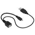 thumbnail image 1 of Micro USB OTG Data Cable Y Type HOST OTG Line for Mobile Phone Connecting to U Disk Hard Disk, 1 of 5
