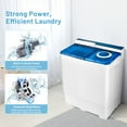 Costway 26lbs Compact Mini Laundry Washer, Portable Semiautomatic