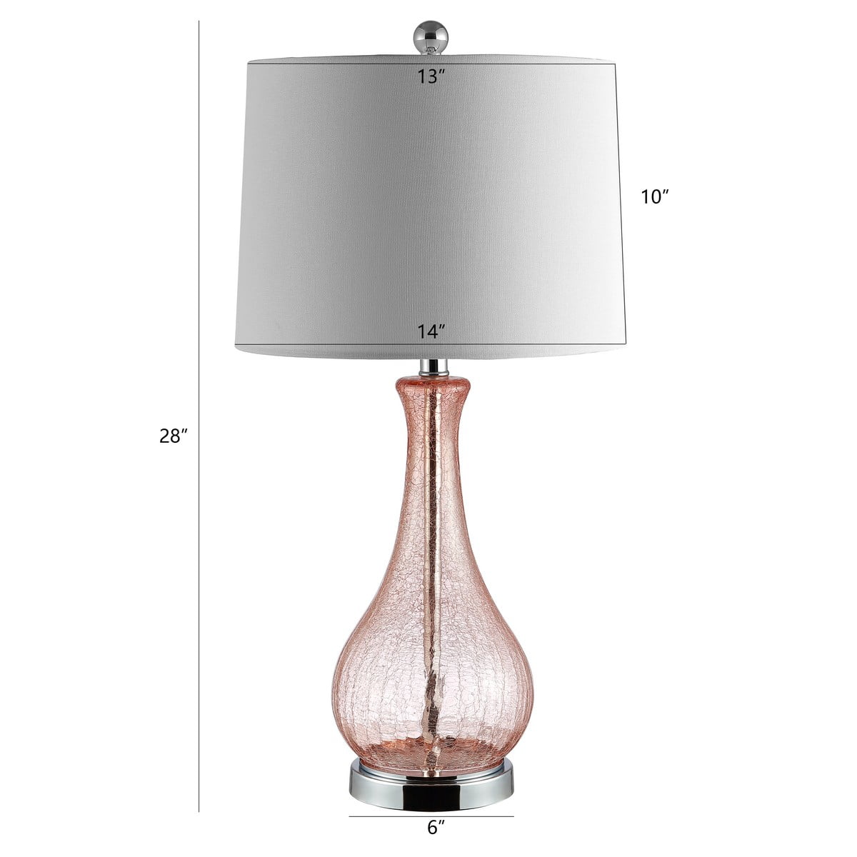 SAFAVIEH Finnley Contemporary Chic with USB Port Table Lamp, Blush