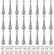 thumbnail image 1 of Kit de 36 piezas para corbatas bolo con 24 topes de repuesto y 12 cierres deslizantes para confección artesanal de ropa, joyería y decoración (plateado)., 1 of 9