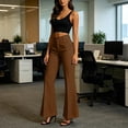 thumbnail image 5 of Resicozy Womens High Waisted Wide Leg Flare Dress Pants with Pockets Business Casual Slacks for Office and Work Trousers 2026 Earthy Yellow M, 5 of 9