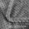 thumbnail image 4 of PiccoCasa Soft Microfiber Plush Flannel Blanket Luxury Bed Blanket, Gray Twin (60"x78"), 4 of 7