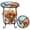 Butterfly C Style, variant on 14" Round Mosaic Side Table, Decorative Ceramic Tile Accent Table for Indoor & Outdoor, Versatile Plant Stand & End Table for Patio, Porch, Balcony, Garden & Living Room (Sturdy Metal Base)