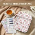 thumbnail image 3 of Pzuqiu Bowknot Bible Study Supplies Bible Cover Case for Women Bibles Cover Bag with Handle Zipper Pocket Quilted Scripture Book Covers Organizer with Tags&Bookmark, 3 of 7