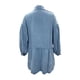 thumbnail image 5 of Vestido Vestido de mujer con cuello de solapa y bolsillos Blusa Mini vestido con botones Traje diario Ygjytge Azul T M para Mujer, 5 of 6