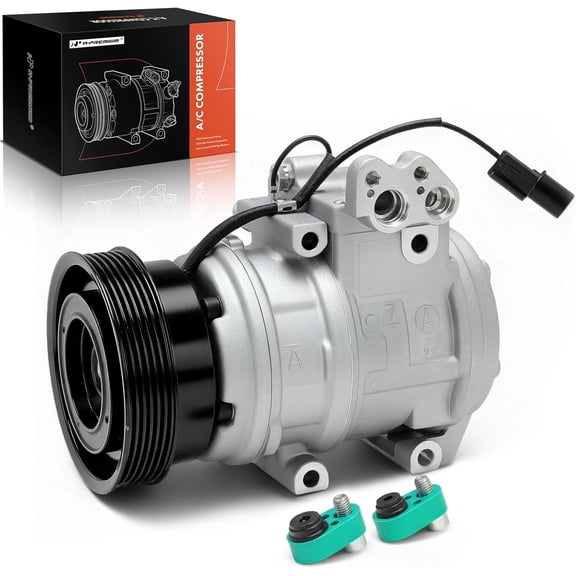 A-Premium Air Conditioner AC Compressor with Clutch Compatible with Hyundai Elantra 2001-2006, Tiburon 2003-2008, 2.0L