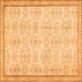 thumbnail image 1 of Ahgly Company Indoor Square Abstract Orange Contemporary Area Rugs, 8' Square, 1 of 1
