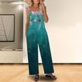 thumbnail image 4 of Nrmvnmi Women 2024 Summer Fashion Overalls Hippie Jumpsuits Floral Printed Spaghetti Strap Cute Romper Plus Size Bib Overall Mothers Day Gifts For Her, 4 of 5
