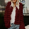 thumbnail image 2 of LYXSSBYX Womens Winter Coats Womens Ladies Warm Faux Furry Long Coat Jacket Winter Solid Long Sleeve Outerwear, 2 of 7