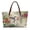 Beige - Hummingbird Flower, variant on Hummingbird Flower Print Top Handle Tote Bag for Women Portable Tote Handbag Fashion Satchel Handbags with Inner Pocket for Tours Daily Use