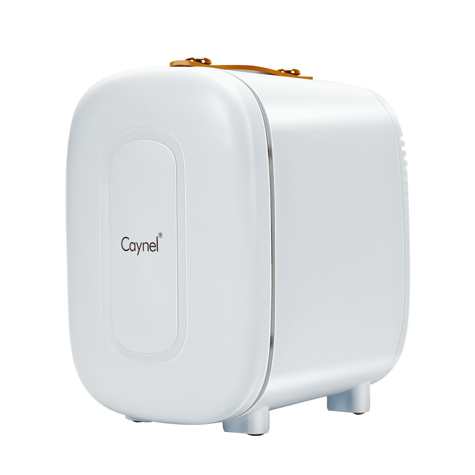 Caynel 5L Portable Retro Mini Fridge 6-can Mini Refrigerator,White