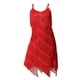 thumbnail image 3 of Vestido de baile con borlas y flecos para mujer, escote en V, sin mangas 2XL, 3 of 9