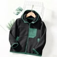 thumbnail image 2 of Taqqpue Kids Boys Girls Polar Fleece Jacket with Hood Toddler Outerwear Warm Autumn Winter Youth Coat 4-15Years, 2 of 7