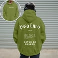 thumbnail image 2 of MIASHUI Men's Christian Scripture Print Pullover Hoodie Religious Theme Long Sleeve Casual Comfortable Sweatshirt Army Green,XXXL, 2 of 5