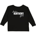 thumbnail image 3 of Inktastic Just a Kentucky Girl Born and Raised Girls Long Sleeve Toddler T-Shirt, 3 of 5