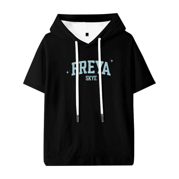 Freya Skye Merch Hooded T-Shirts Women Men Short Sleeve Tee Casual Fashion Clothes