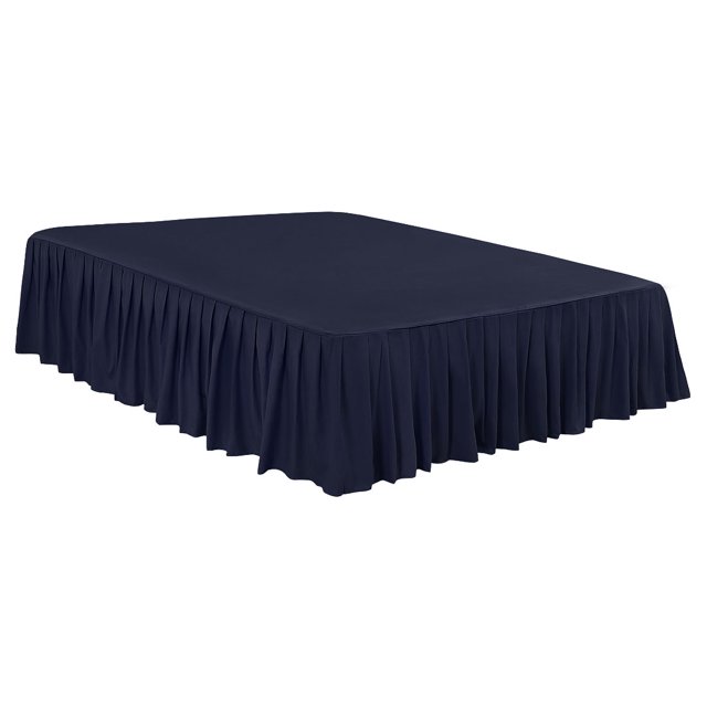 Unique Bargains Jupe de Lit à Volants en Polyester Brossée Durable Drap de Chambre Retombée de 16 Pouces