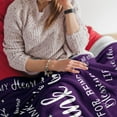 thumbnail image 5 of Thank You Gifts For Women/Men, Purple Gift Blanket 60"X50", Employee Appreciation Gifts, Farewell Gifts For Coworkers/Friends, Inspirational Gifts For Women, Christmas Birthday Gifts For Women, 5 of 7